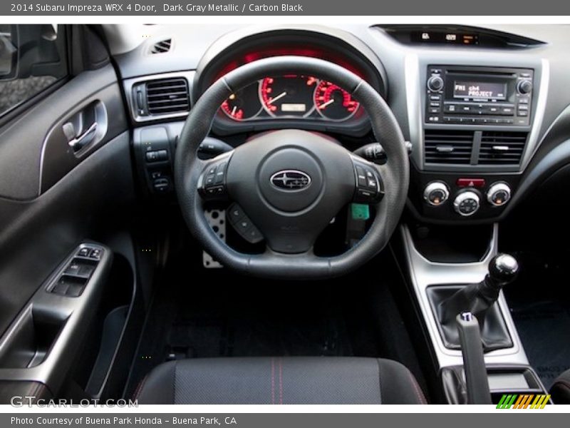 Dark Gray Metallic / Carbon Black 2014 Subaru Impreza WRX 4 Door