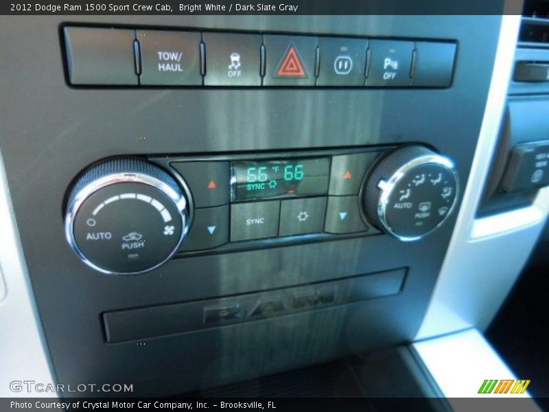Bright White / Dark Slate Gray 2012 Dodge Ram 1500 Sport Crew Cab