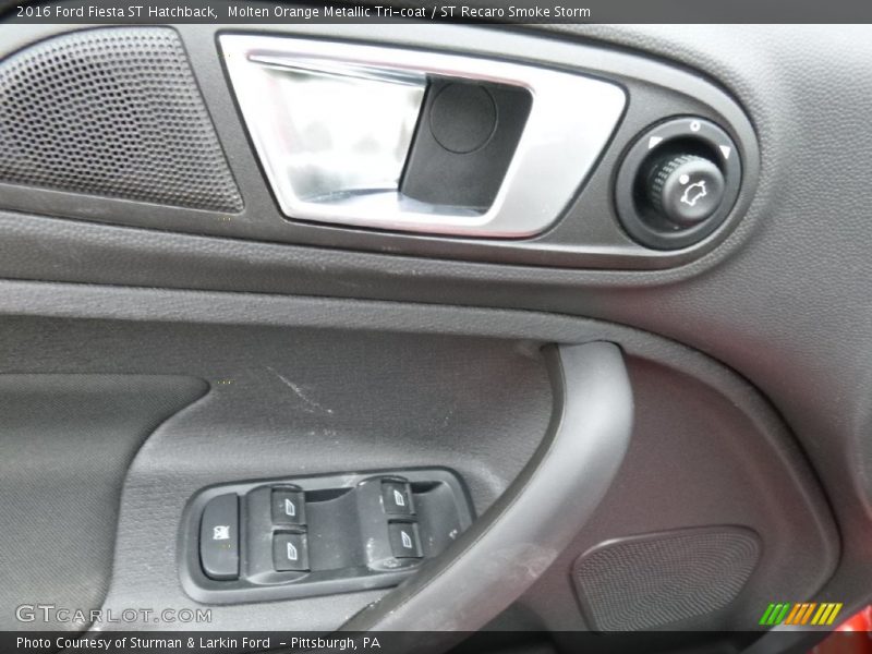 Molten Orange Metallic Tri-coat / ST Recaro Smoke Storm 2016 Ford Fiesta ST Hatchback