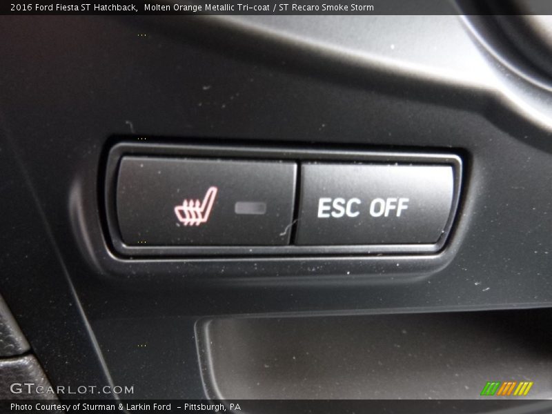 Molten Orange Metallic Tri-coat / ST Recaro Smoke Storm 2016 Ford Fiesta ST Hatchback