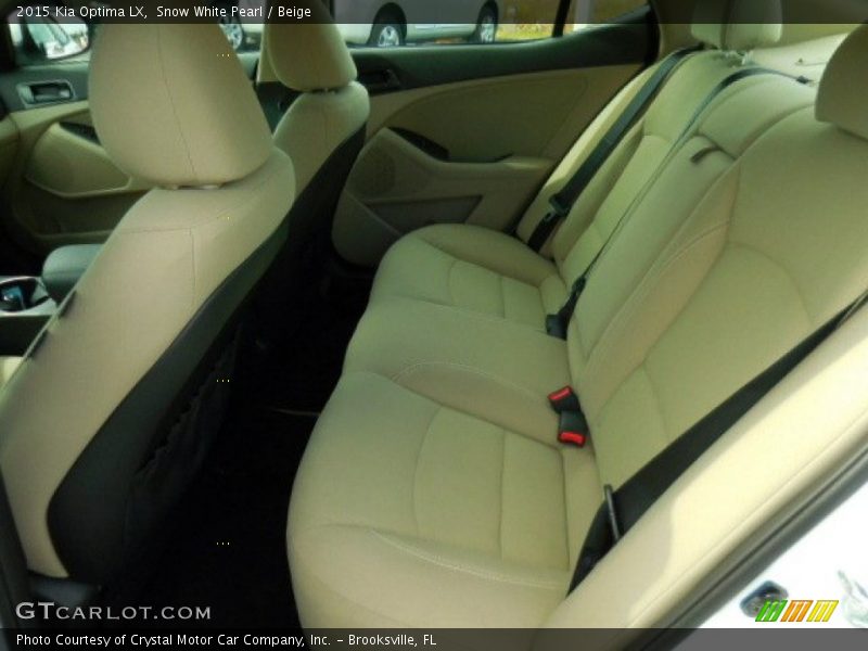 Snow White Pearl / Beige 2015 Kia Optima LX