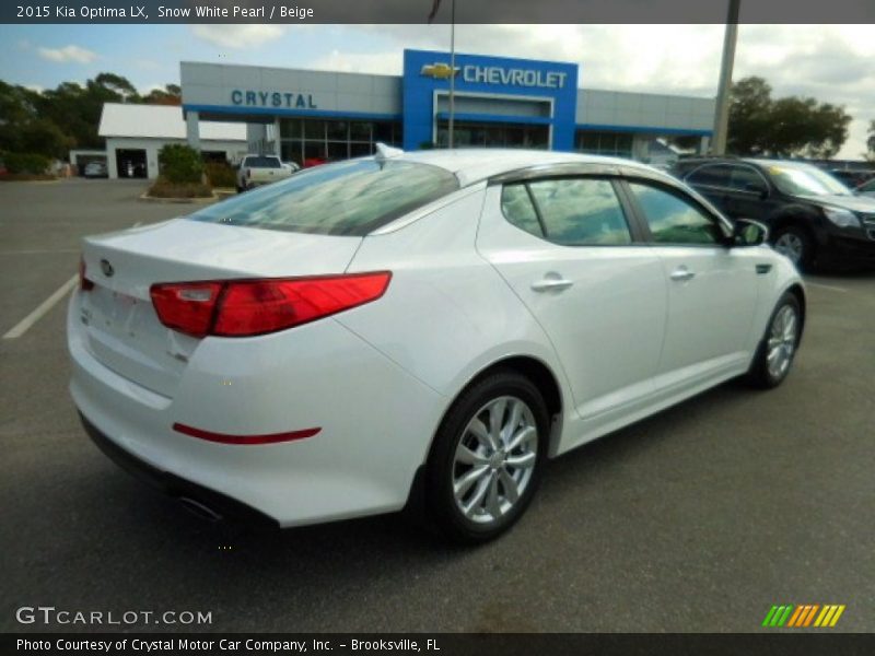 Snow White Pearl / Beige 2015 Kia Optima LX