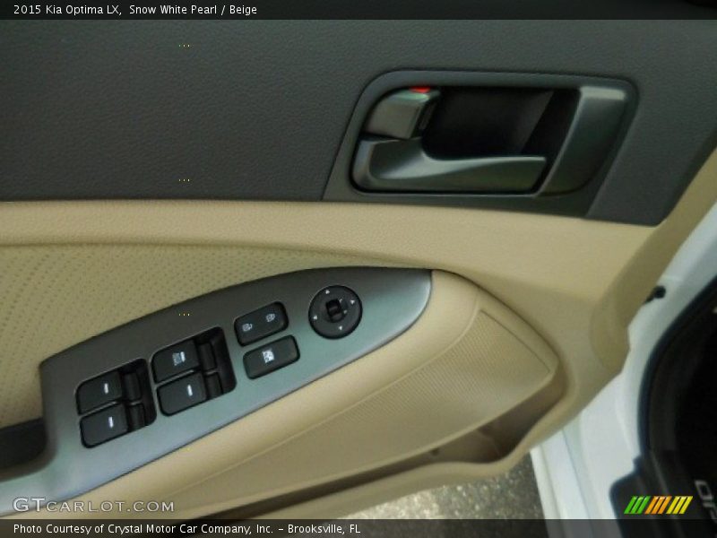 Snow White Pearl / Beige 2015 Kia Optima LX
