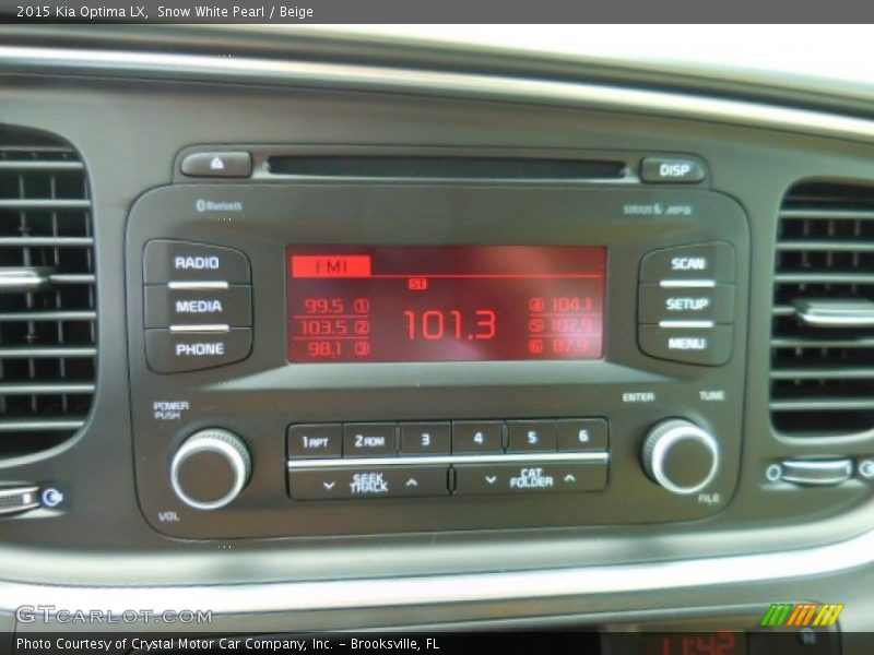 Snow White Pearl / Beige 2015 Kia Optima LX