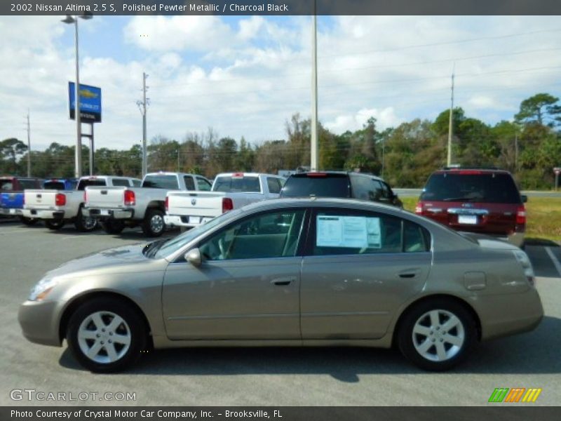 Polished Pewter Metallic / Charcoal Black 2002 Nissan Altima 2.5 S