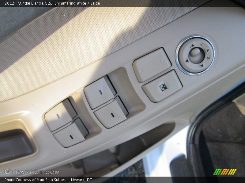 Shimmering White / Beige 2012 Hyundai Elantra GLS