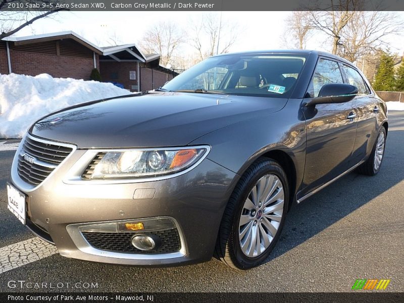 Carbon Grey Metallic / Dark Pewter 2010 Saab 9-5 Aero Sedan XWD