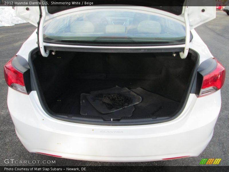 Shimmering White / Beige 2012 Hyundai Elantra GLS