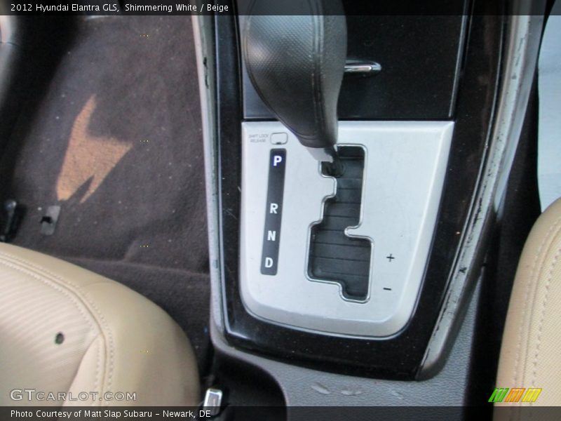 Shimmering White / Beige 2012 Hyundai Elantra GLS