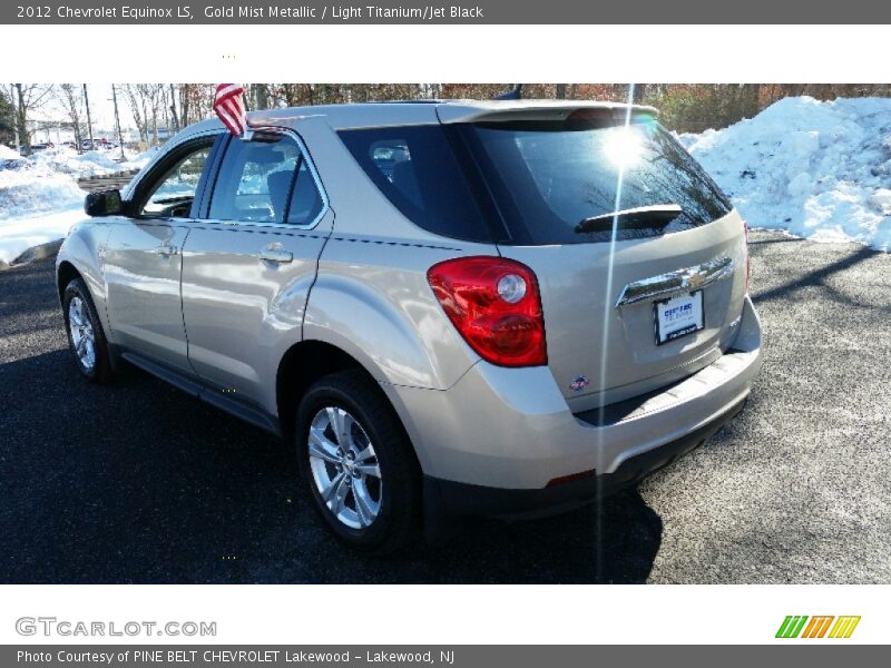 Gold Mist Metallic / Light Titanium/Jet Black 2012 Chevrolet Equinox LS