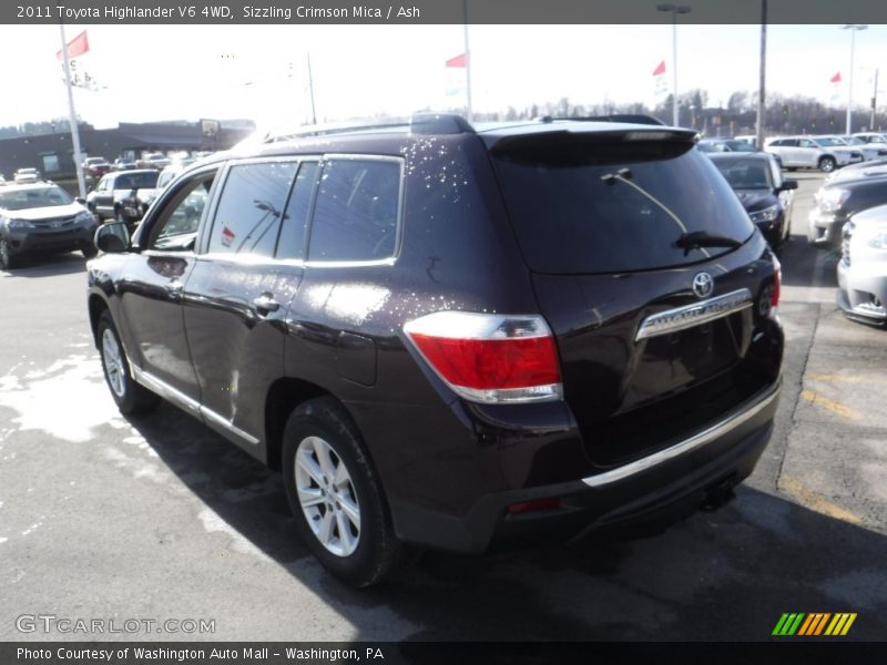 Sizzling Crimson Mica / Ash 2011 Toyota Highlander V6 4WD