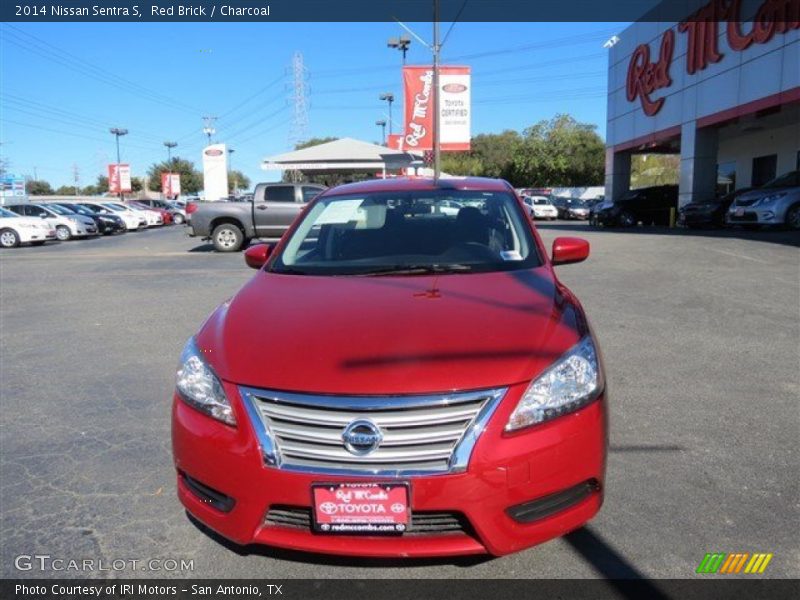 Red Brick / Charcoal 2014 Nissan Sentra S