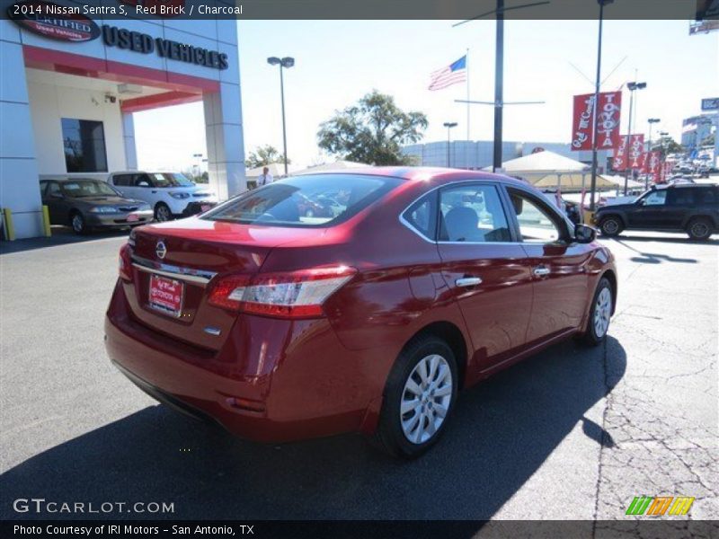 Red Brick / Charcoal 2014 Nissan Sentra S