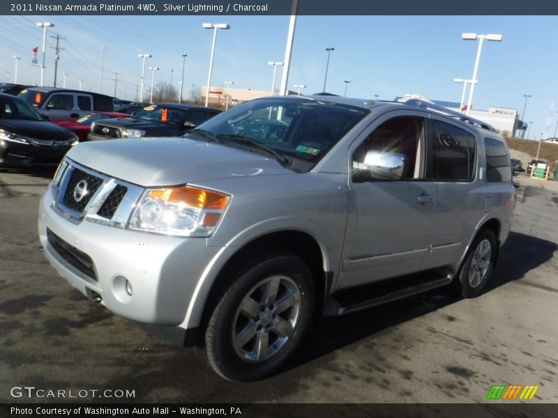 Silver Lightning / Charcoal 2011 Nissan Armada Platinum 4WD