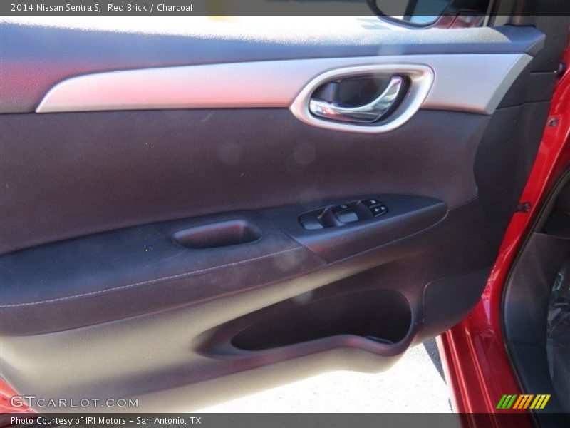 Red Brick / Charcoal 2014 Nissan Sentra S
