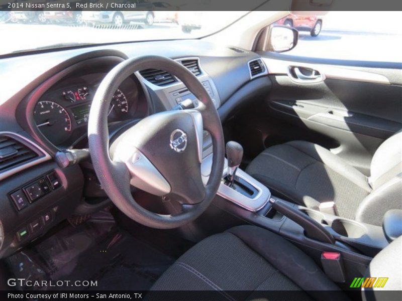 Red Brick / Charcoal 2014 Nissan Sentra S