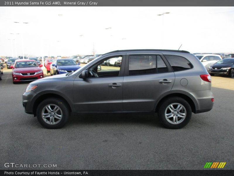 Mineral Gray / Gray 2011 Hyundai Santa Fe GLS AWD