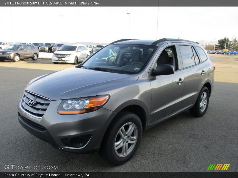 Mineral Gray / Gray 2011 Hyundai Santa Fe GLS AWD