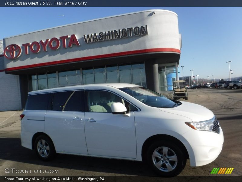 Pearl White / Gray 2011 Nissan Quest 3.5 SV