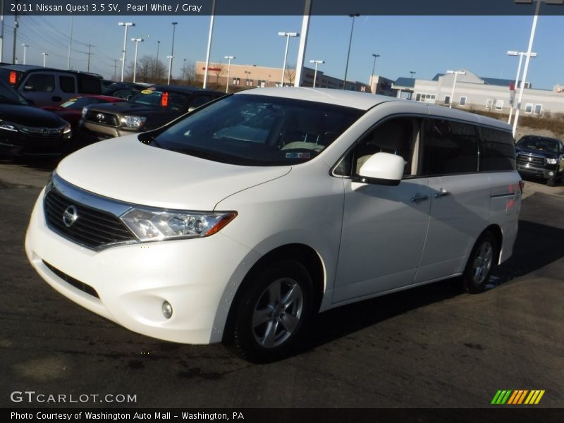 Pearl White / Gray 2011 Nissan Quest 3.5 SV