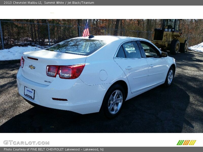 Summit White / Jet Black/Titanium 2013 Chevrolet Malibu LS