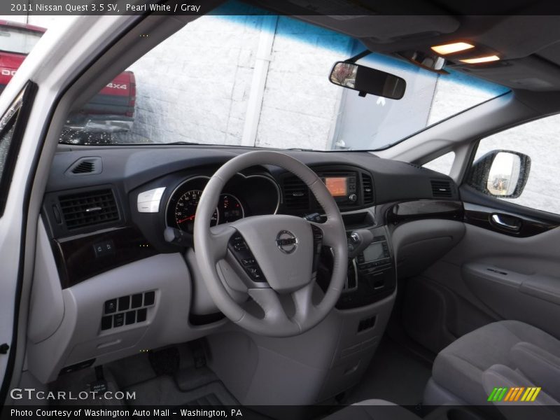 Pearl White / Gray 2011 Nissan Quest 3.5 SV