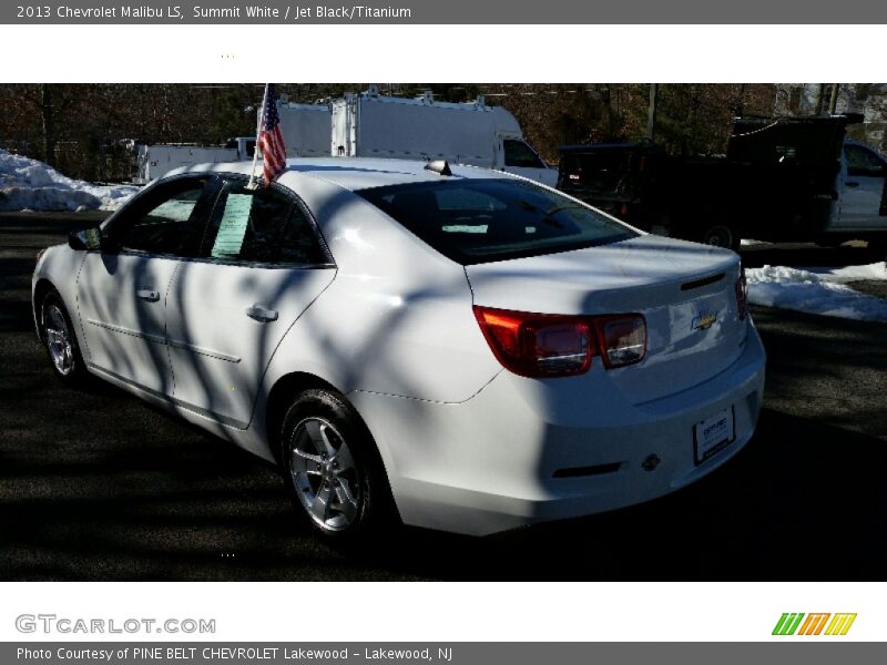 Summit White / Jet Black/Titanium 2013 Chevrolet Malibu LS