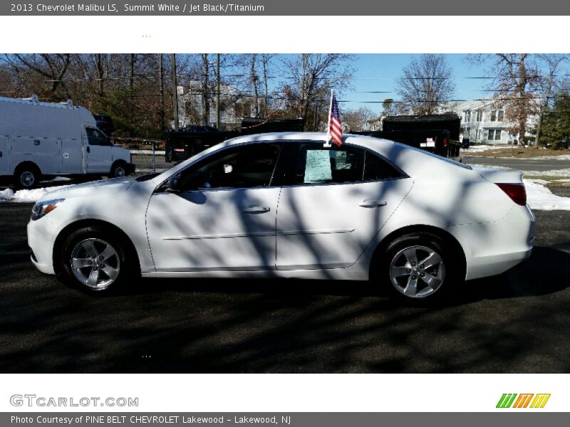 Summit White / Jet Black/Titanium 2013 Chevrolet Malibu LS