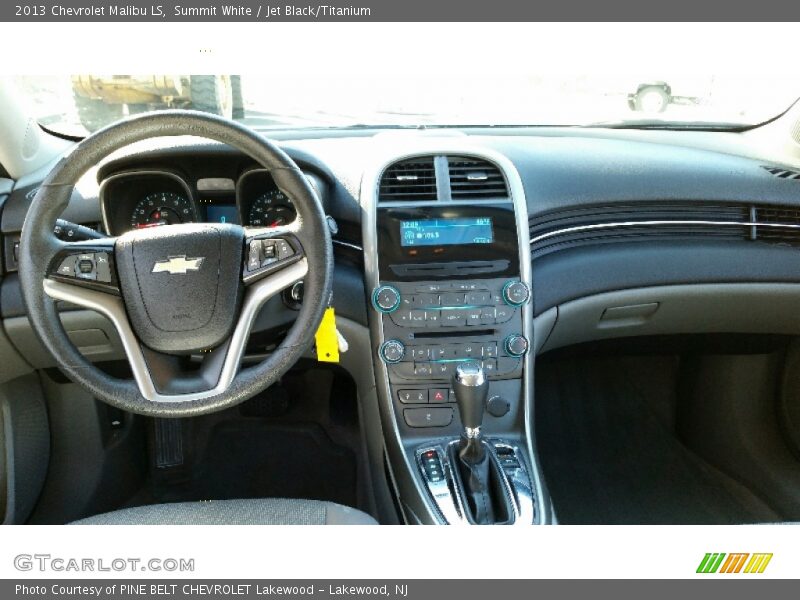 Summit White / Jet Black/Titanium 2013 Chevrolet Malibu LS