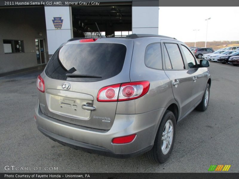 Mineral Gray / Gray 2011 Hyundai Santa Fe GLS AWD