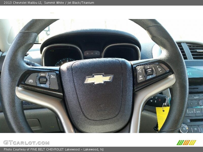 Summit White / Jet Black/Titanium 2013 Chevrolet Malibu LS