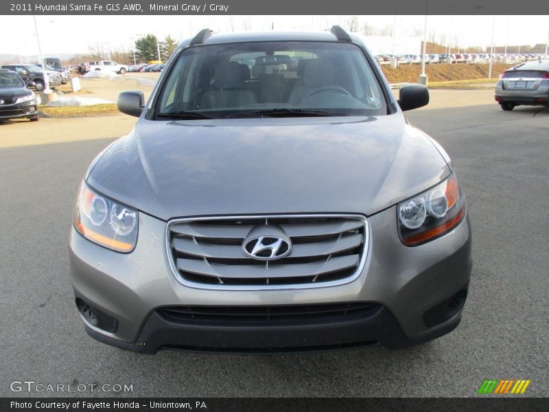 Mineral Gray / Gray 2011 Hyundai Santa Fe GLS AWD