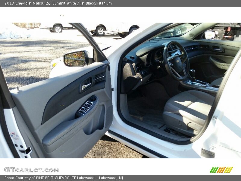 Summit White / Jet Black/Titanium 2013 Chevrolet Malibu LS