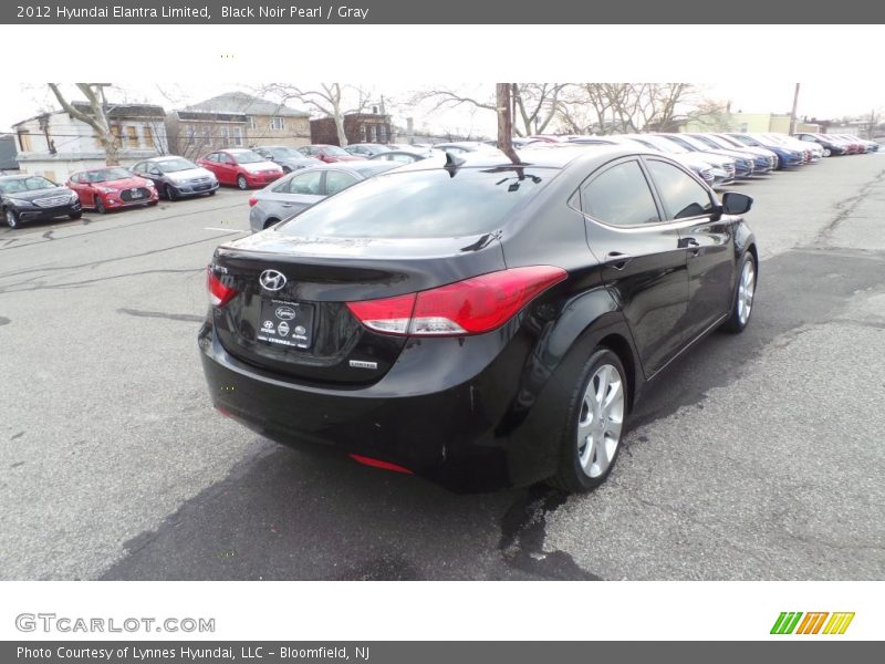 Black Noir Pearl / Gray 2012 Hyundai Elantra Limited