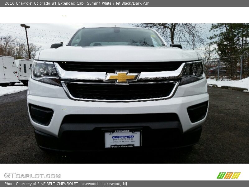 Summit White / Jet Black/Dark Ash 2016 Chevrolet Colorado WT Extended Cab