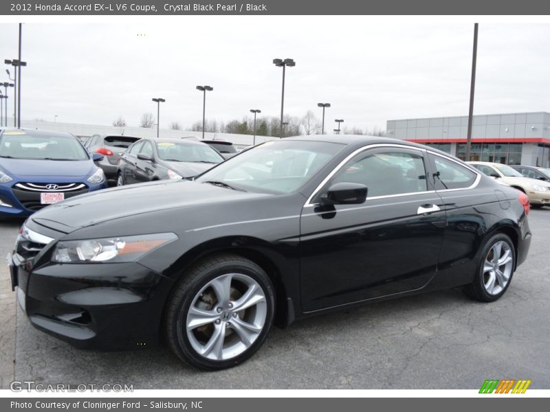 Crystal Black Pearl / Black 2012 Honda Accord EX-L V6 Coupe