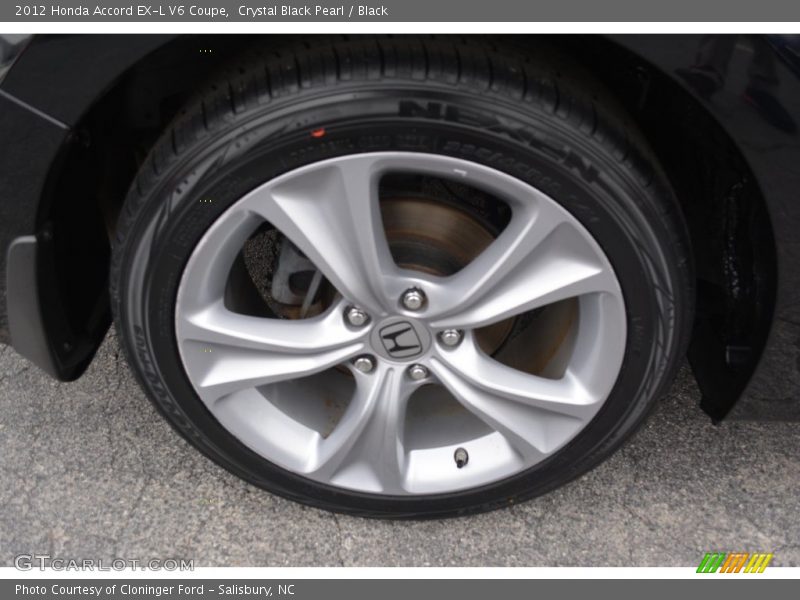 Crystal Black Pearl / Black 2012 Honda Accord EX-L V6 Coupe