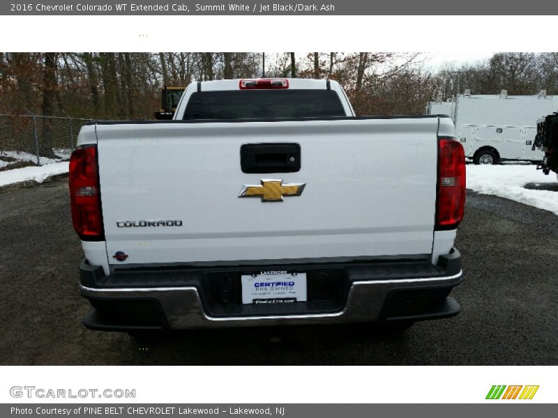 Summit White / Jet Black/Dark Ash 2016 Chevrolet Colorado WT Extended Cab