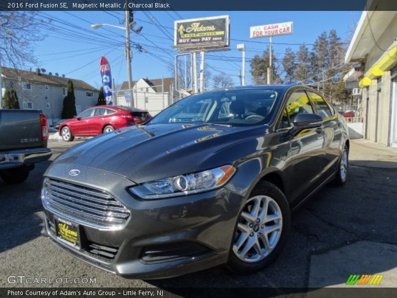 Magnetic Metallic / Charcoal Black 2016 Ford Fusion SE