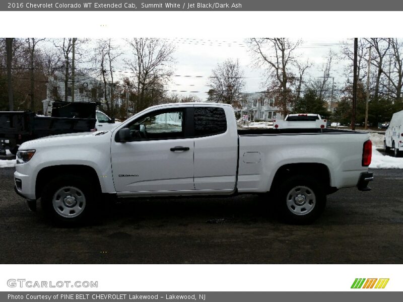 Summit White / Jet Black/Dark Ash 2016 Chevrolet Colorado WT Extended Cab