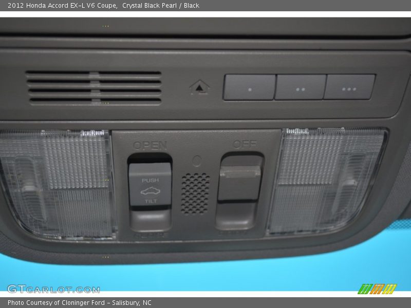 Crystal Black Pearl / Black 2012 Honda Accord EX-L V6 Coupe