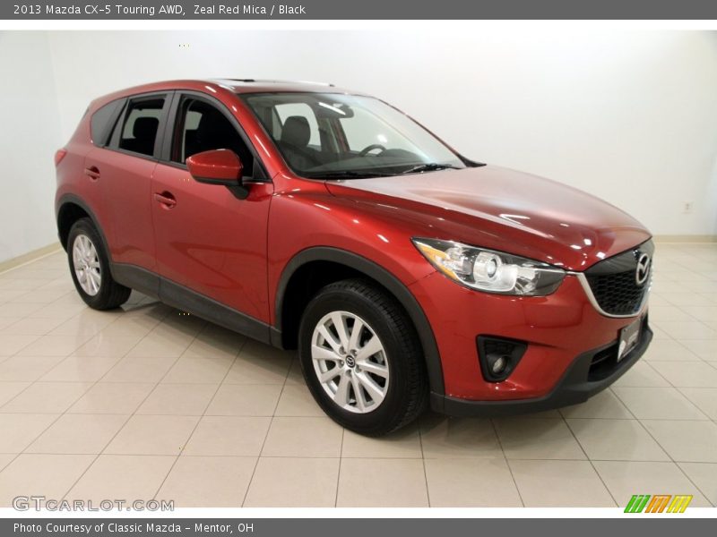 Zeal Red Mica / Black 2013 Mazda CX-5 Touring AWD