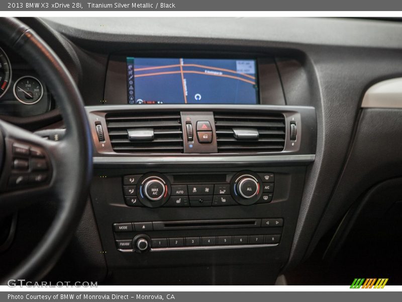 Titanium Silver Metallic / Black 2013 BMW X3 xDrive 28i