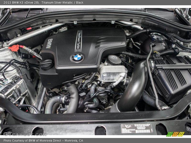 Titanium Silver Metallic / Black 2013 BMW X3 xDrive 28i