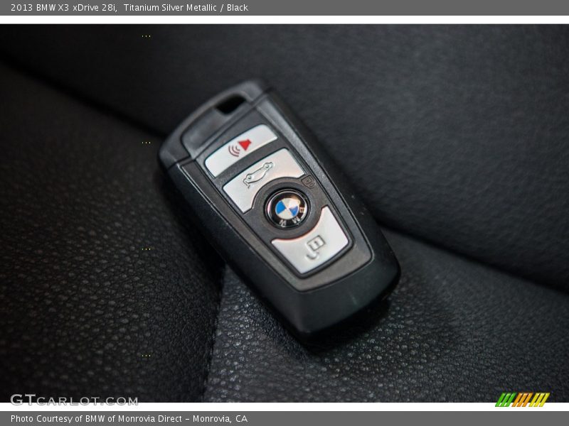 Titanium Silver Metallic / Black 2013 BMW X3 xDrive 28i