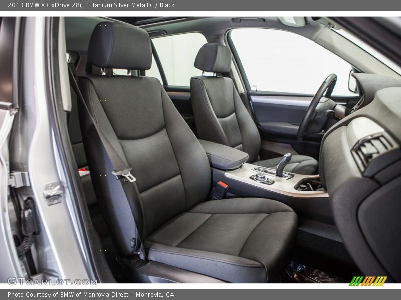 Titanium Silver Metallic / Black 2013 BMW X3 xDrive 28i
