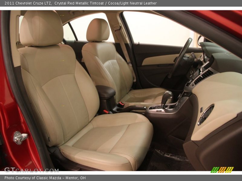 Crystal Red Metallic Tintcoat / Cocoa/Light Neutral Leather 2011 Chevrolet Cruze LTZ