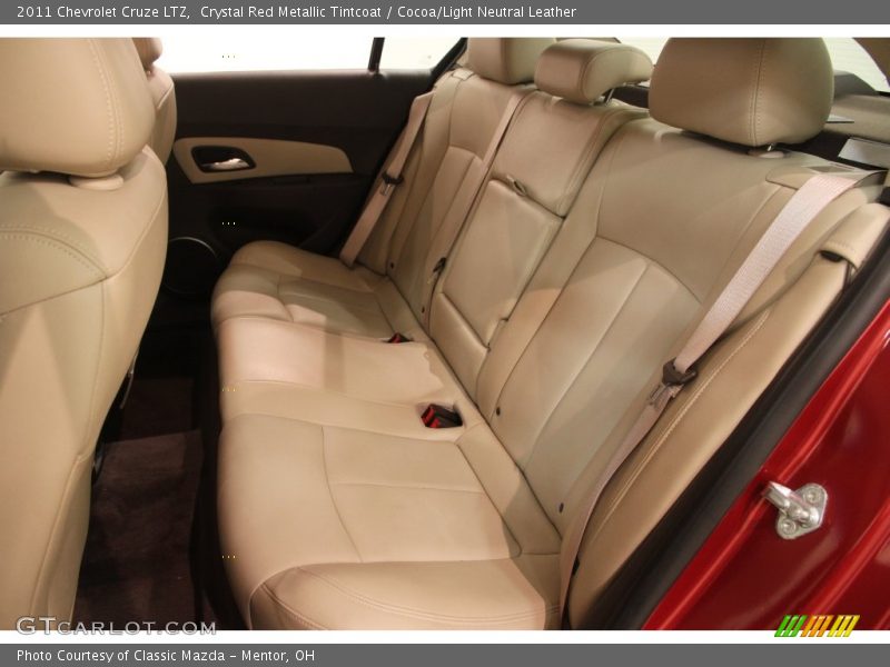 Crystal Red Metallic Tintcoat / Cocoa/Light Neutral Leather 2011 Chevrolet Cruze LTZ