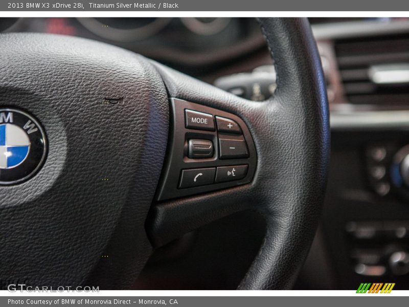 Titanium Silver Metallic / Black 2013 BMW X3 xDrive 28i