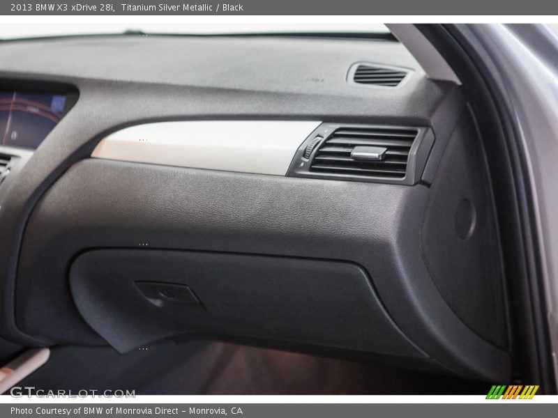 Titanium Silver Metallic / Black 2013 BMW X3 xDrive 28i